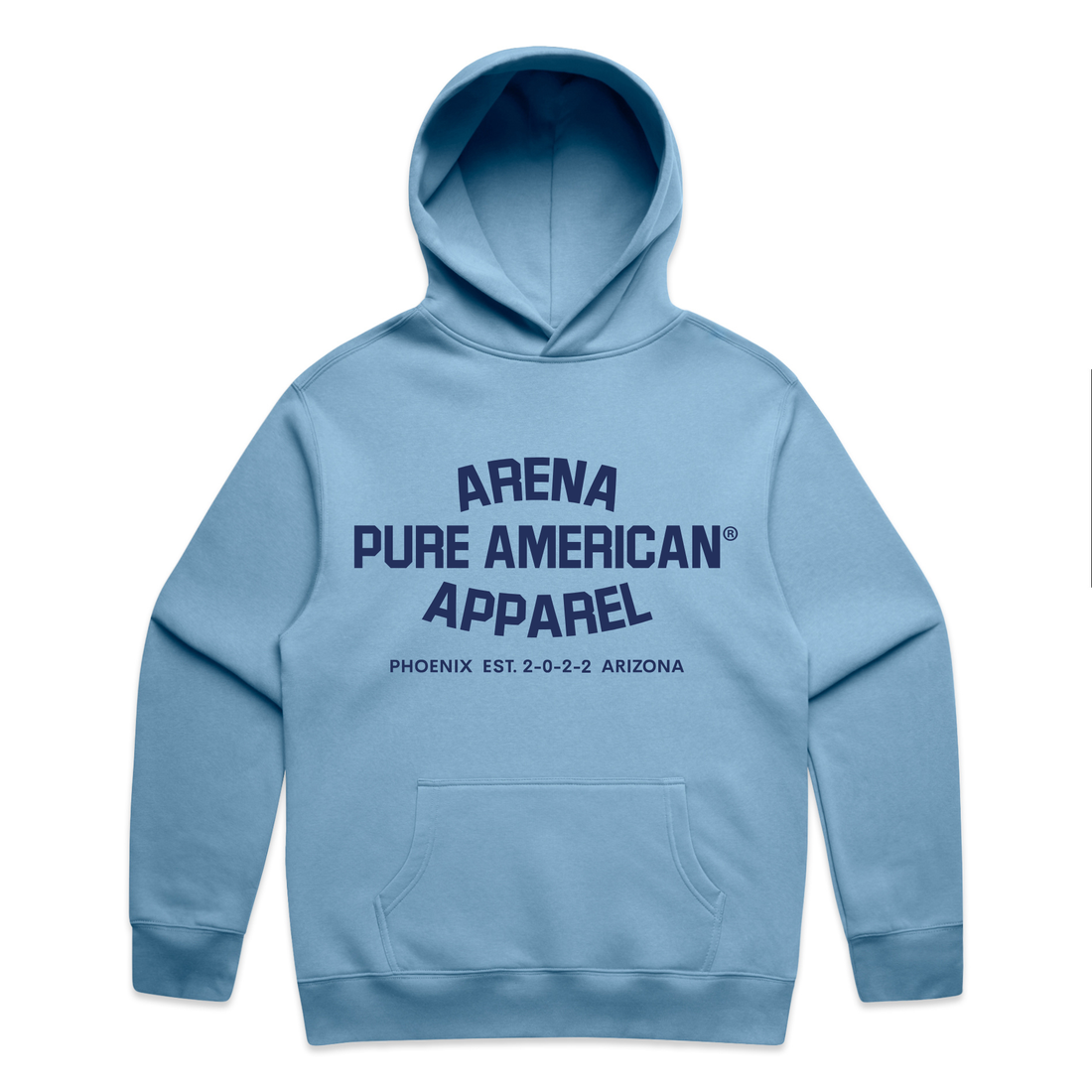 Carolina Blue Pure American Relax Hood | Arena Apparel