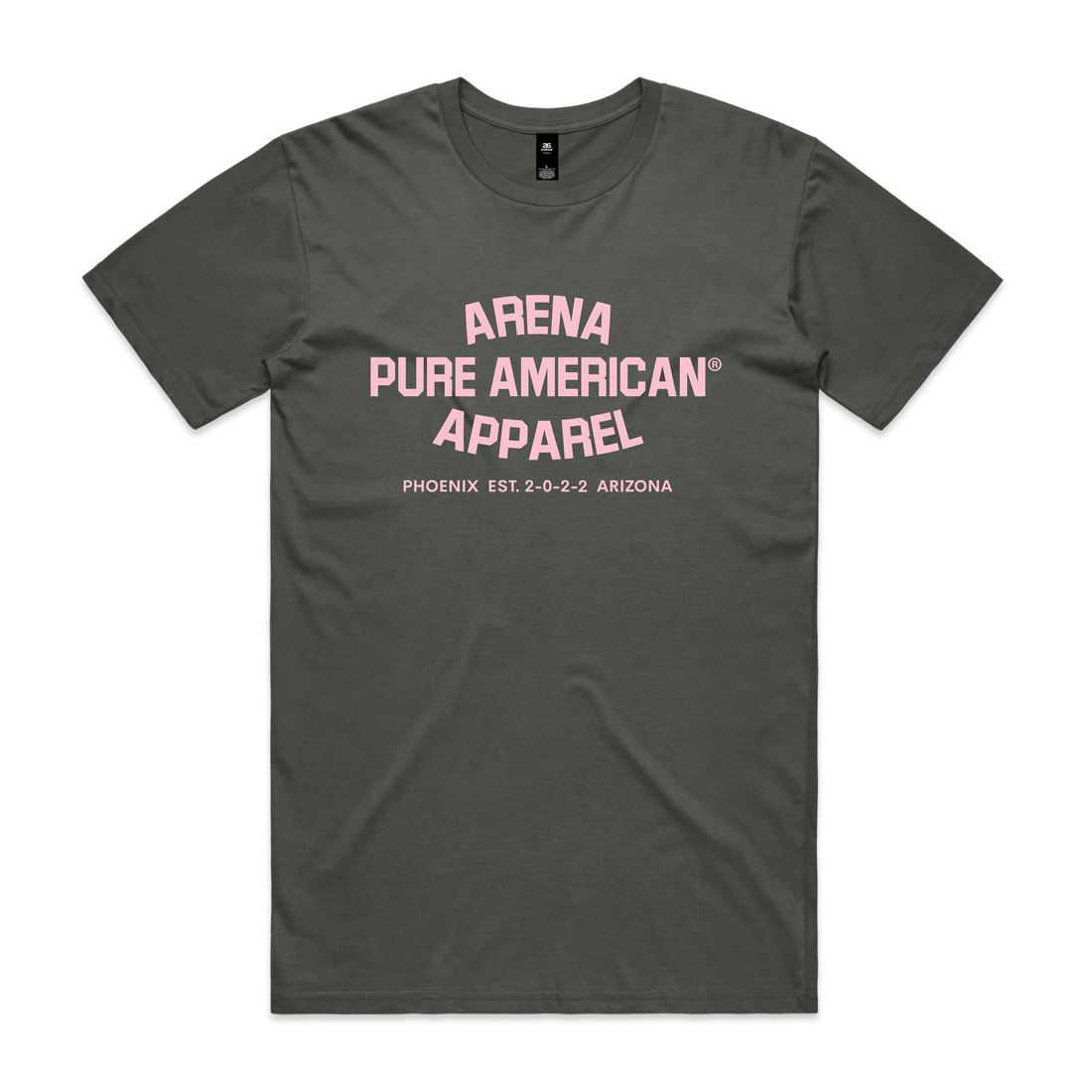 Charcoal Pure American Staple Tee | Arena Apparel