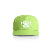Green cap with 'Arena Stereo' text on a white background