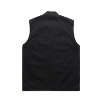 Canvas Heavy Vest | Arena Custom Blanks - Arena Prints - Back - Black