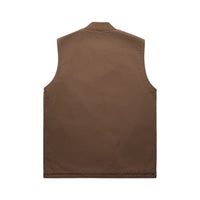 Canvas Heavy Vest | Arena Custom Blanks - Arena Prints - Back - Walnut - Brown