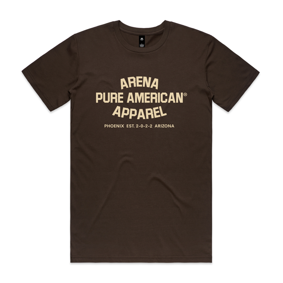 Dark Chocolate Pure American Staple Tee | Arena Apparel