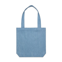 Denim Carrie Tote | Arena Custom Blanks - Arena Prints - Front - Denim - Blue