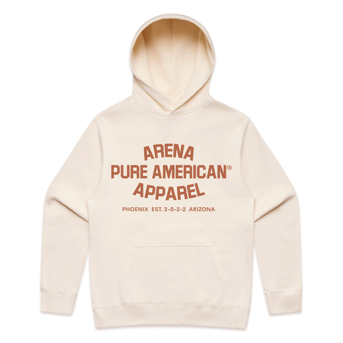 Ecru Pure American Relax Hood | Arena Apparel