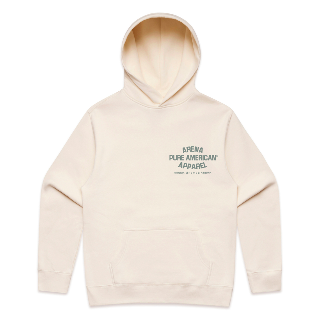Ecru Pure American Relax Hood | Arena Apparel