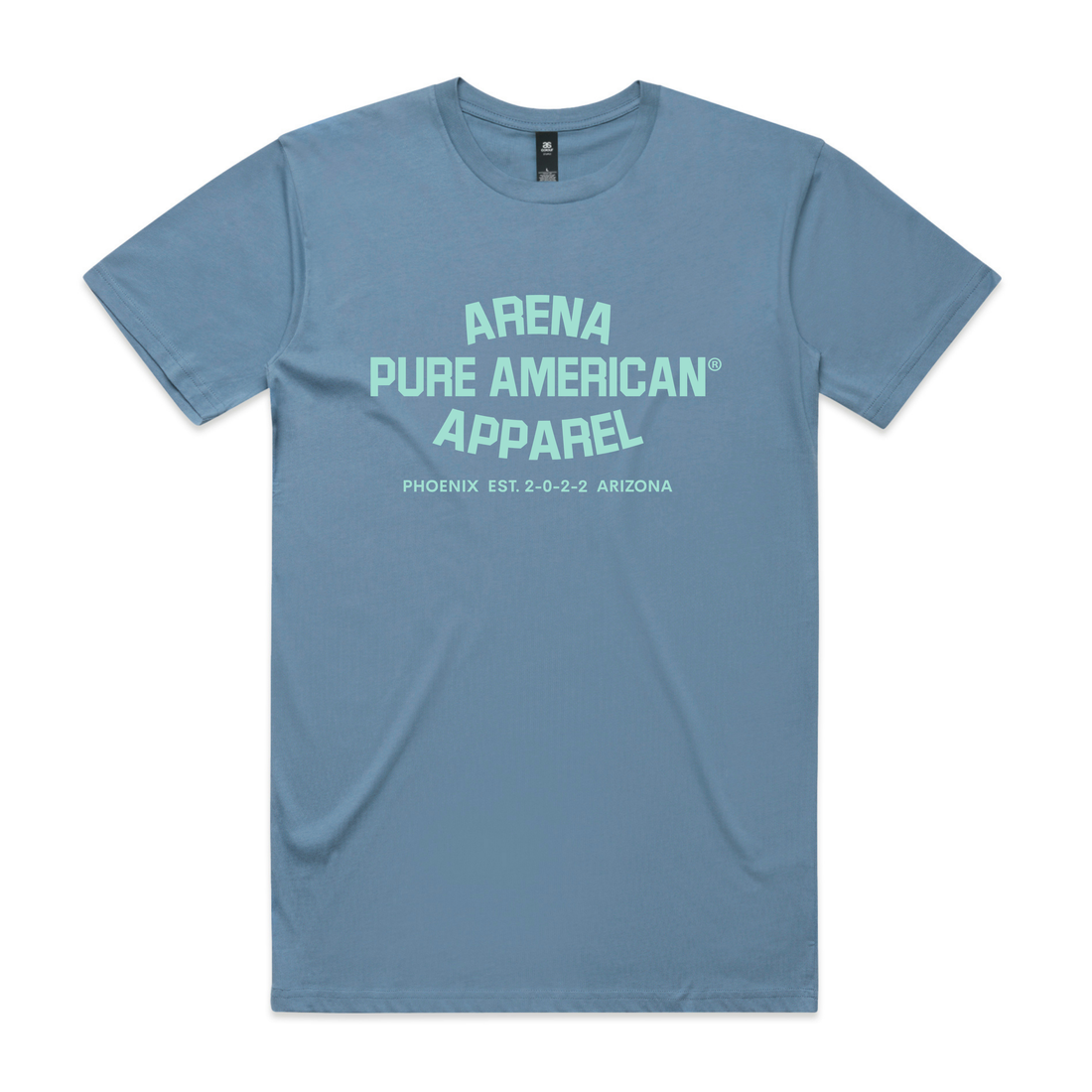 Fog Blue Pure American Staple Tee | Arena Apparel