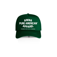 Forest Green Pure American Frame Foam Trucker Cap | Arena Apparel