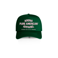 Forest Green Pure American Frame Foam Trucker Cap | Arena Apparel