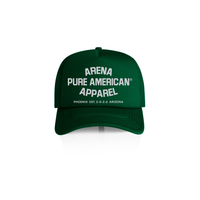 Forest Green Pure American Frame Foam Trucker Cap | Arena Apparel