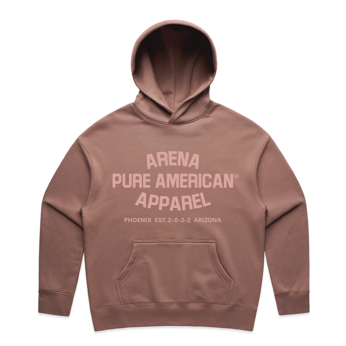 Hazy Pink Pure American Wo's Relax Hood | Arena Apparel