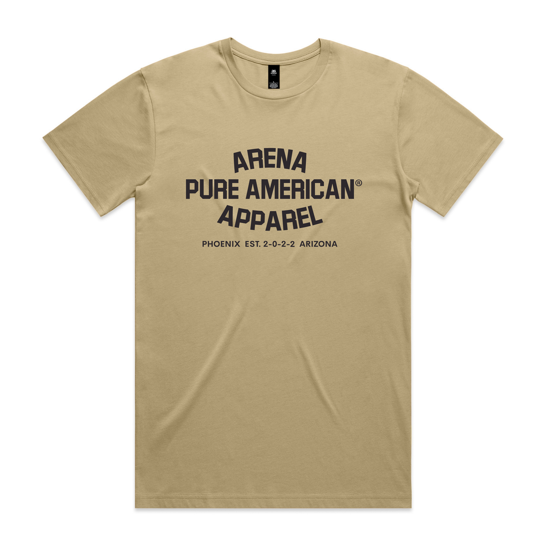 Khaki Pure American Staple Tee | Arena Apparel