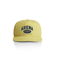Lemonade Yellow cap with 'Arena Stereo' branding on a white background