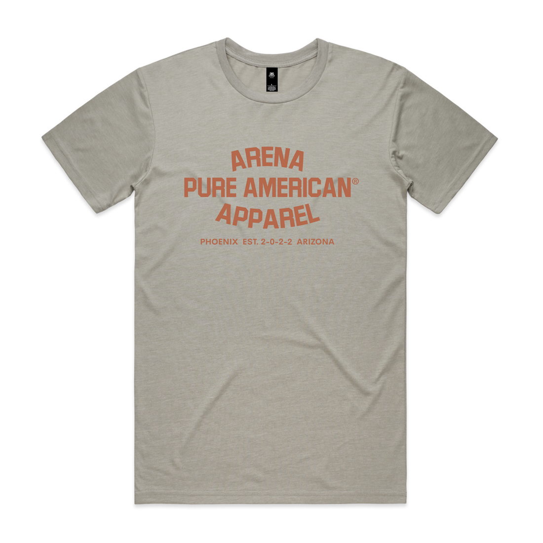 Light Grey Pure American Staple Tee | Arena Apparel