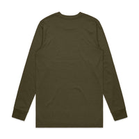 Men's Base Long Sleeve Shirt | Arena Custom Blanks - Arena Prints - Back - Army - Green