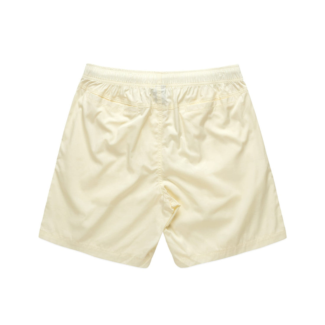Men's Beach Shorts 17" | Arena Custom Blanks - Arena Prints - Back - Butter - Yellow