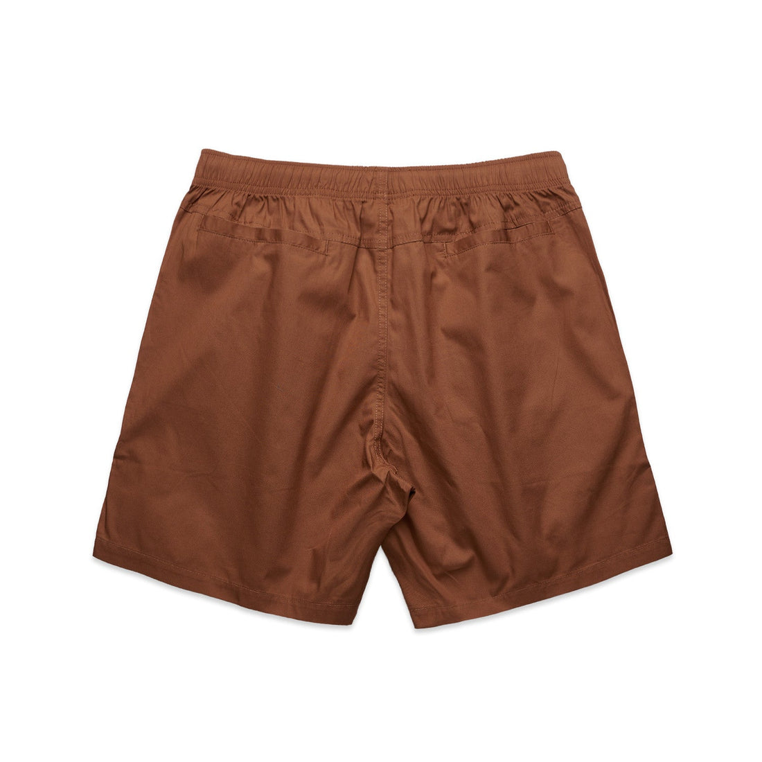 Men's Beach Shorts 17" | Arena Custom Blanks - Arena Prints - Back -  Clay - Brown