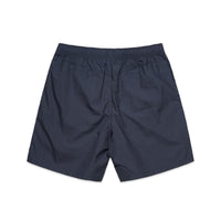 Men's Beach Shorts 17" | Arena Custom Blanks - Arena Prints - Back -  Petrol Blue - Blue