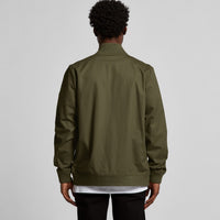 Men's Bomber Jacket | Arena custom Blanks - Arena Prints - Modeled Shot - Back