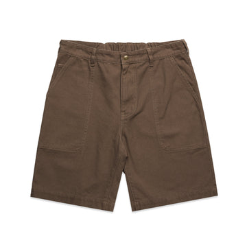 Men's Canvas Shorts 20" |Arena Custom Blanks - Arena Prints - Front - Walnut - Brown