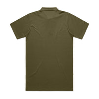 Men's Chad Polo | Arena Custom Blanks - Arena Prints - Back - Army - Green