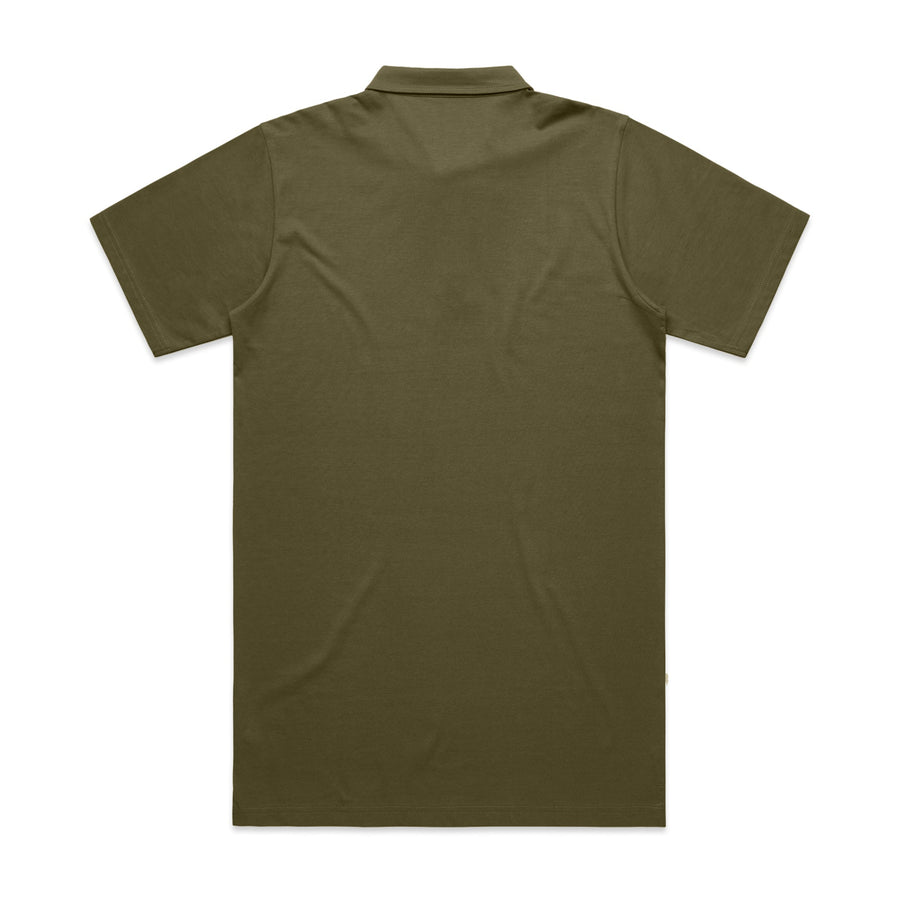 Men's Chad Polo | Arena Custom Blanks - Arena Prints - Back - Army - Green