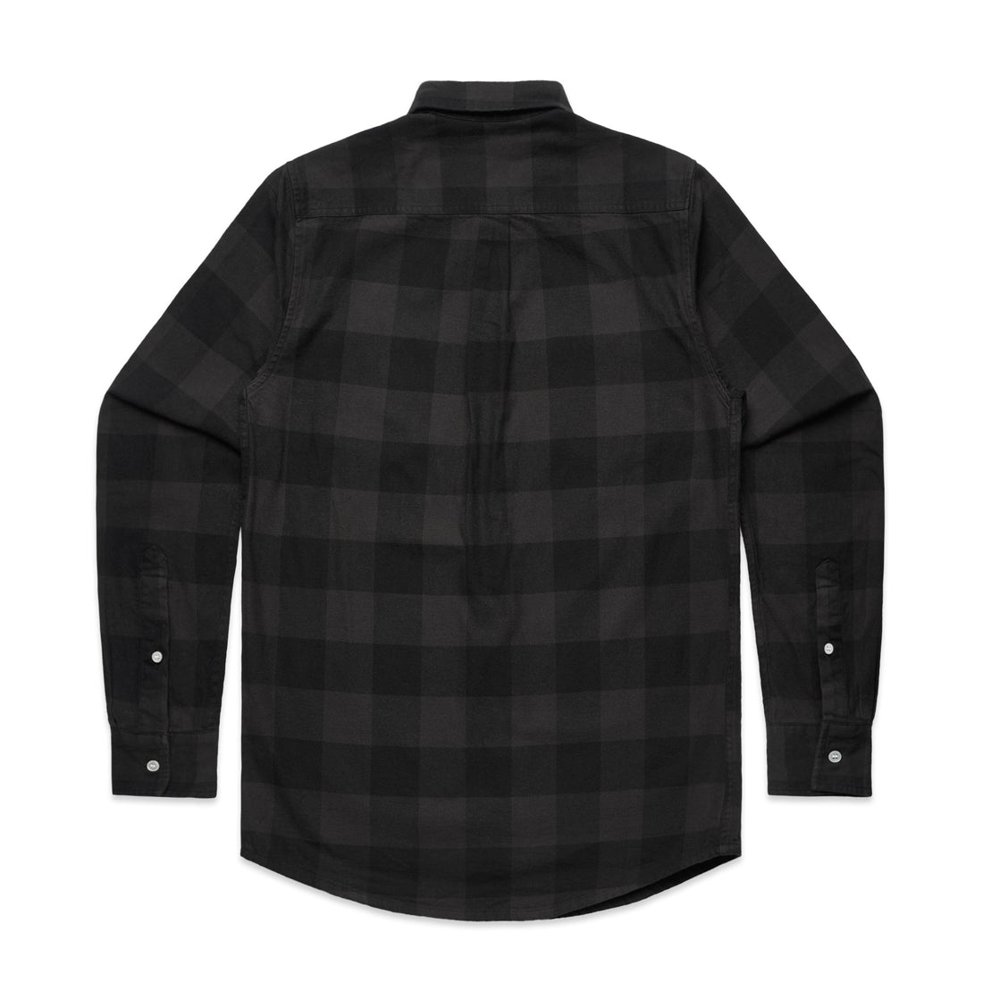 Men's Check Shirt | Arena Custom Blanks - Arena Prints - Back - Coal - Black