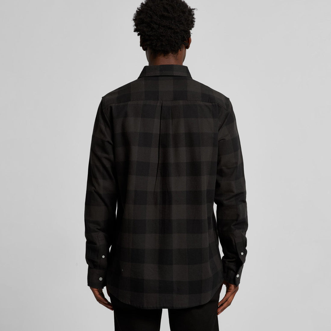 Men's Check Shirt | Arena Custom Blanks - Arena Prints - Modeled Shot -Back