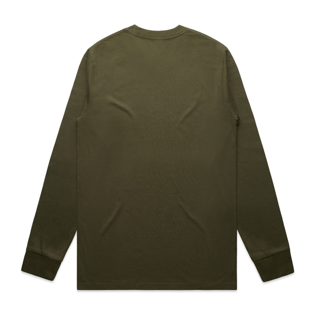 Men's Classic Long Sleeve Tee | Arena Custom Blanks - Arena Prints - Back - Army- Green