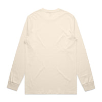 Men's  Classic Long Sleeve Tee | Arena Custom Blanks - Arena Prints - Back - Ecru - Cream