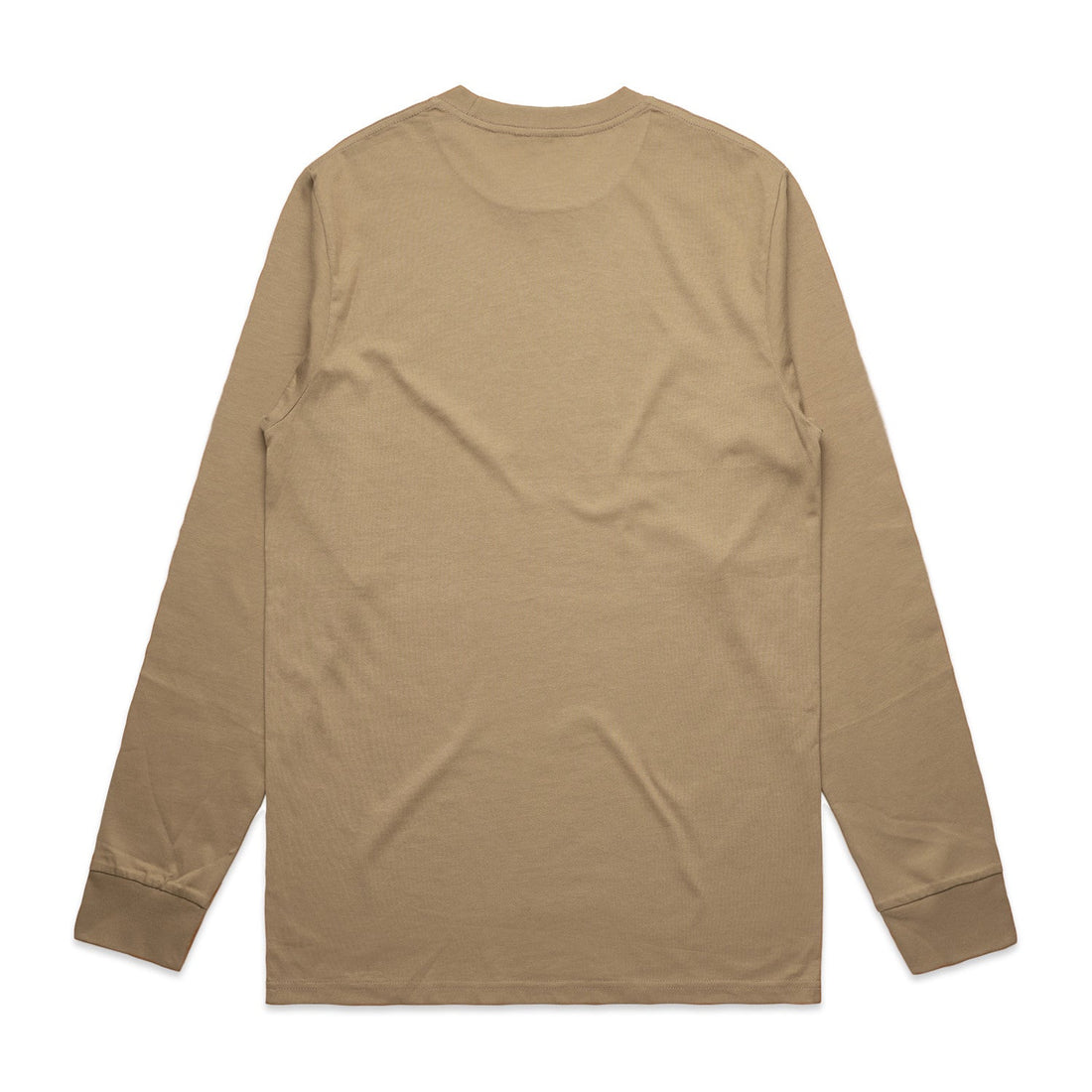 Men's Classic Long Sleeve Tee | Arena Custom Blanks - Arena Prints - Back  - Sand - Brown