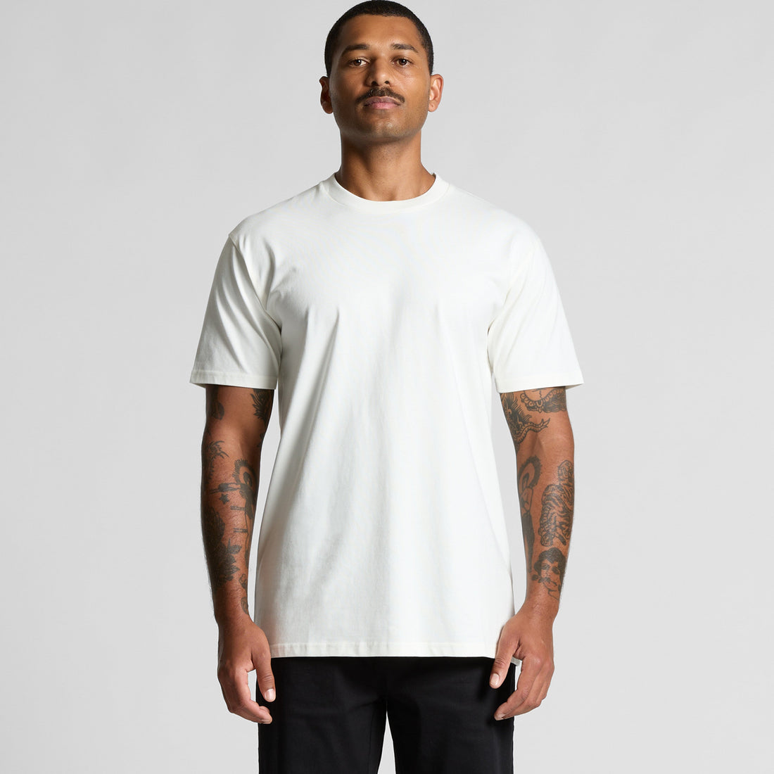 Men's Classic Organic Tee |  Arena Custom Blanks - Arena Prints - Modeled Shot - Front