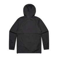 Men's Cyrus Windbreaker | Arena Custom Blanks - Arena Prints - Back - Black