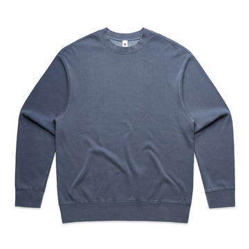 Men's Faded Crew | Arena Custom Blanks - Arena Prints - Front - Faded Blue  -Blue