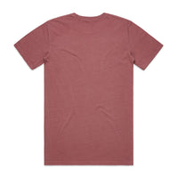 Men's Faded Tee Shirt |Arena Custom Blanks - Arena Prints - Back - Faded Wine - Red