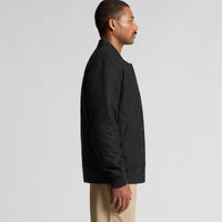 Men's Felt Bomber jacket | Arena Custom Blanks - Arena Prints - Modeled Shot - Side