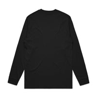 Men's General Long Sleeve Tee | Arena Custom Blanks - Arena Prints - Back - Coal - Black