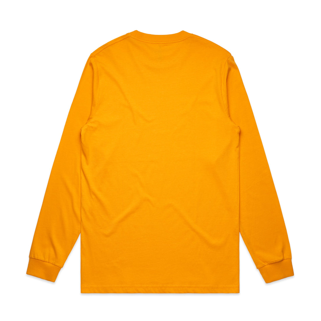 Men's General Long Sleeve Tee | Arena Custom Blanks - Arena Prints - Back - Gold - Yellow