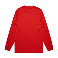 Men's General Long Sleeve Tee | Arena Custom Blanks - Arena Prints - Back - Red