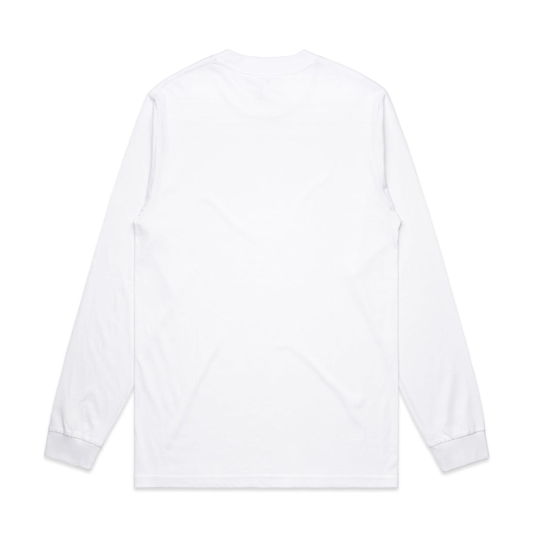 Men's General Long Sleeve Tee | Arena Custom Blanks - Arena Prints - Back - White