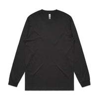 Men's General Long Sleeve Tee | Arena Custom Blanks - Arena Prints - Front - Coal - Black