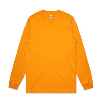 Men's General Long Sleeve Tee | Arena Custom Blanks - Arena Prints - Front - Gold - Yellow