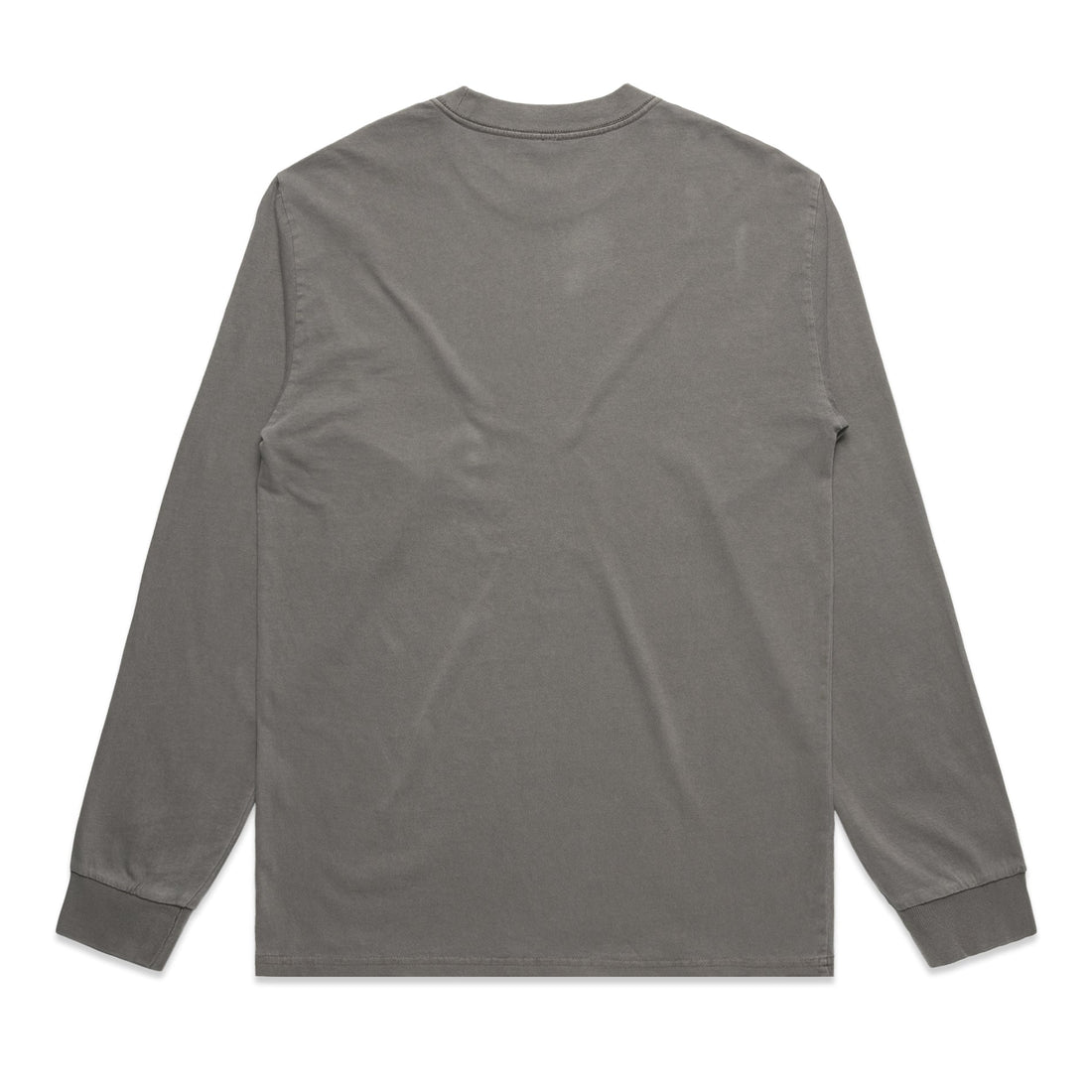 Men's Heavy Faded Long Sleeve Tee |Arena Custom Blanks - Arena Prints - Back - Faded Grey - Grey