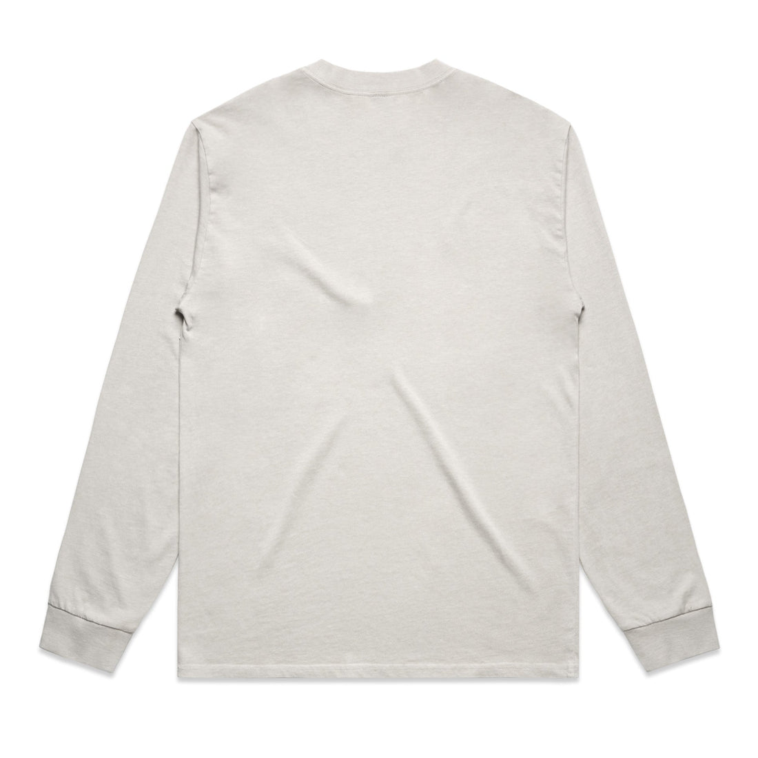 Men's Heavy Faded Long Sleeve Tee |Arena Custom Blanks - Arena Prints - Front - Back - Cream