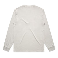 Men's Heavy Faded Long Sleeve Tee |Arena Custom Blanks - Arena Prints - Front - Back - Cream