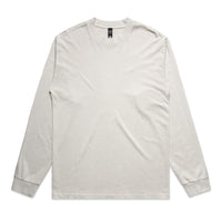 Men's Heavy Faded Long Sleeve Tee |Arena Custom Blanks - Arena Prints - Front - Bone - Cream