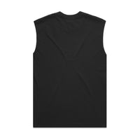 Men's Heavy Faded Tank | Arena Custom Blanks - Arena Prints - Back - Faded Black - Black