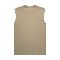 Men's Heavy Faded Tank | Arena Custom Blanks - Arena Prints - Back - Faded Khaki - Tan
