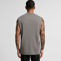 Men's Heavy Faded Tank | Arena Custom Blanks - Arena Prints - Modeled Shot - Back