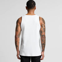 Men's Organic Rib Singlet |Arena Custom Blanks - Arena Prints - Modeled Shot - Back