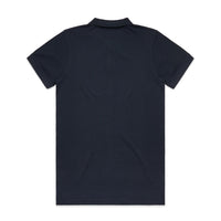 Men's Pique Polo | Arena Custom Blanks - Arena Prints - Back - Navy - Blue